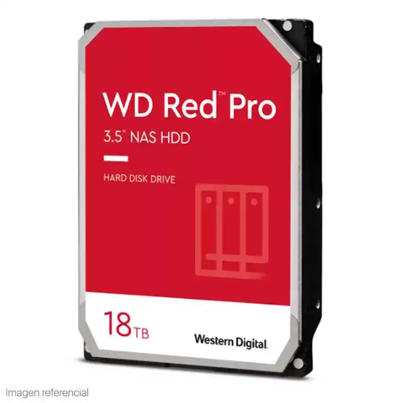 Producto Buscaditos: DISCO DURO WESTERN DIGITAL RED PRO NAS, WD181KFGX, 18TB, SATA, 7200RPM, 3.5, CACHE 5