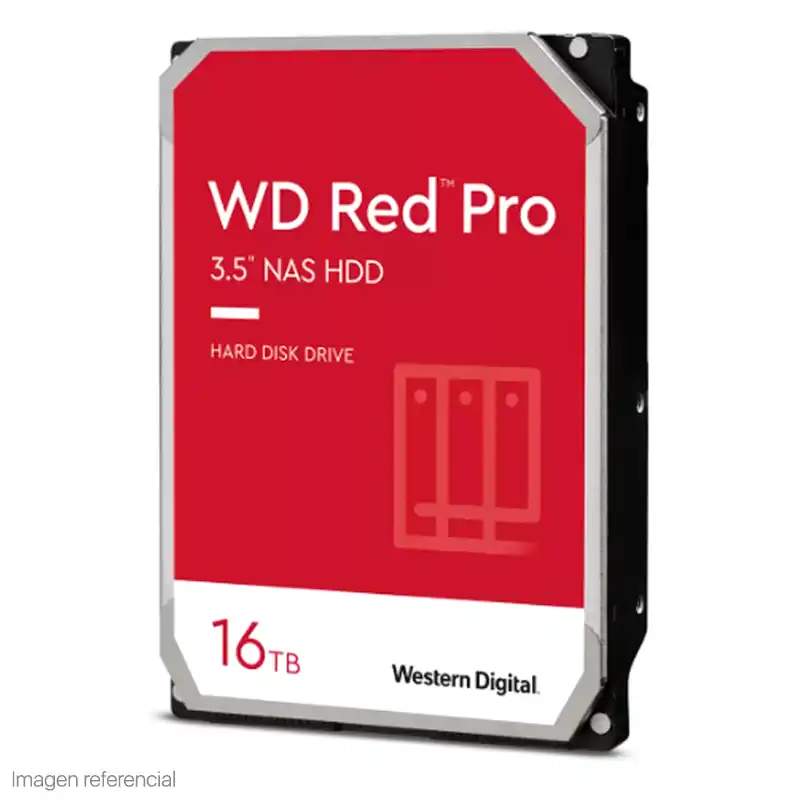 Producto Buscaditos: DISCO DURO WESTERN DIGITAL RED PRO NAS, WD161KFGX, 16TB, SATA, 7200RPM, 3.5, CACHE 5