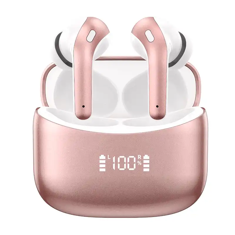 Producto Buscaditos: AUDÍFONOS TEROS TE-8074GR, BLUETOOTH, TWS, ROSA DORADO