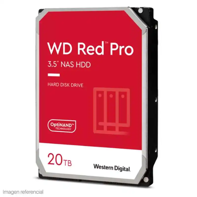 Producto Buscaditos: DISCO DURO WESTERN DIGITAL RED PRO NAS, WD201KFGX, 20TB, SATA, 7200RPM, 3.5, CACHE 5