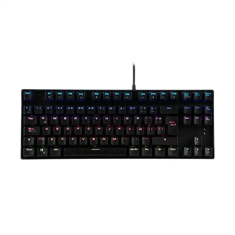 Producto Buscaditos: TECLADO MECÁNICO GAMER, NEGRO, DISEÑO TKL